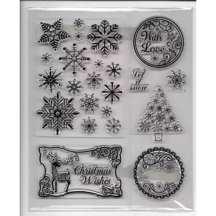 Christmas Stamp Set - App 13x16cm. Stamping Cardmaking Scrapbooking Crafts
