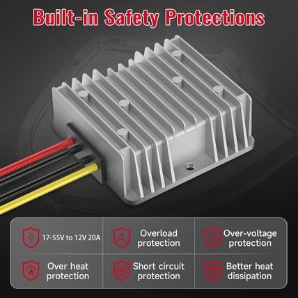 18V to 12V Step down Converter Compatible with Milwaukee 18V Battery Power Wheel