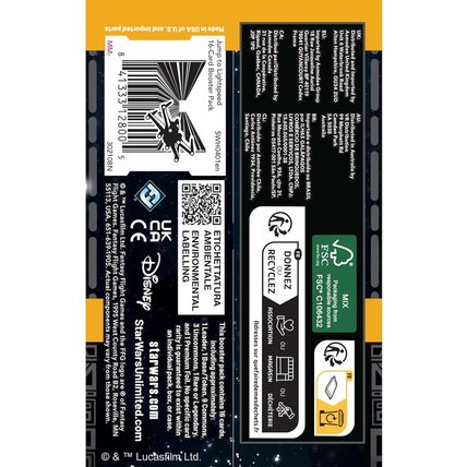Star Wars: Unlimited TCG Jump to Lightspeed Booster Display (Set of 24 Booster P