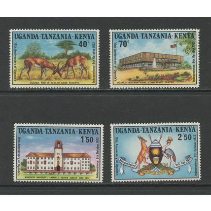 Kenya, Uganda, Tanzania 254-257, 1972 Pictorials, VF, MNH (KUT133)