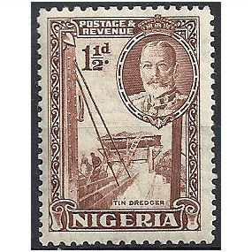 Nigeria 1936 SG36 1 1/2d Brown Mounted Mint . .