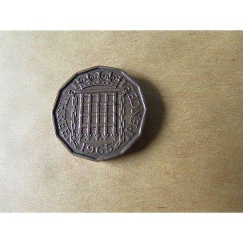 1965 QUEEN ELIZABETH II THREEPENCE FREE POST. AS