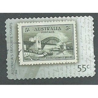 AUS 2009 55c(S/A) 'FAVOURITE STAMPS ' FINE USED (EBID37-218)