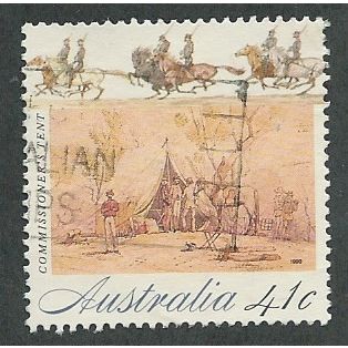 AUS 1990 41c 'COLONIAL DEVELOPMENT- COMMISSIONERS TENT' FINE USED (EBID42-669)
