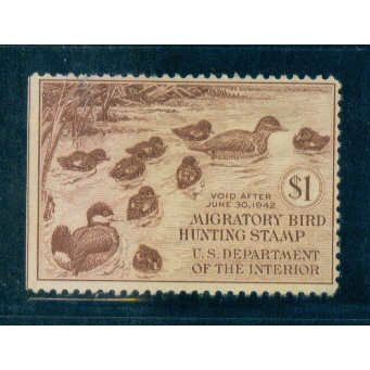 RW8 $1 Family of Ruddy Ducks Fine MNG C0992