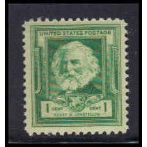 864 1c Henry Longfellow Fine MNH KA2467