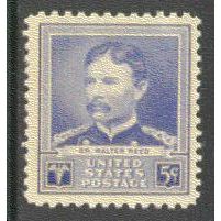 877 5c Dr. Walter Reed Fine MNH GA0670