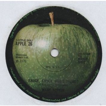 Mary Hopkin - Knock knock who's there 1970 7" single vinyl record APPLE26