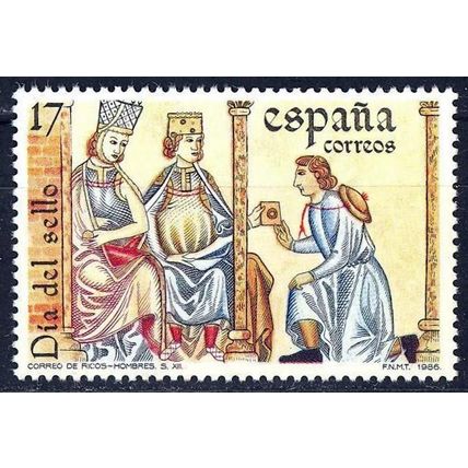 España. 1986. Mi # 2741. Stamp Day. Rich Men's Post Office