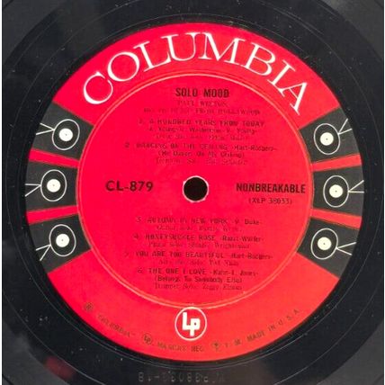 Paul Weston Solo Mood 6 Eye 1956 LP Vinyl Record Album Vintage (P4)