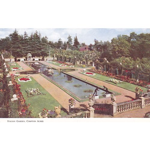 Italian Garden Bournemouth Dorset Postcard (Dor75666)
