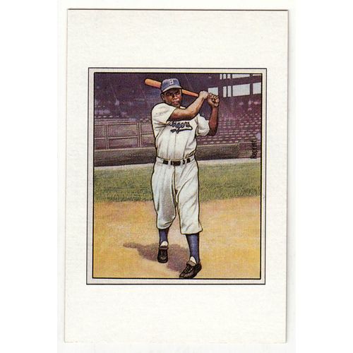 1989 Bowman baseball insert Jackie Robinson Replica 1950 card