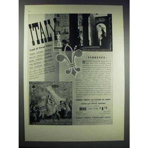 1937 Italian Tourist Information Office Ad
