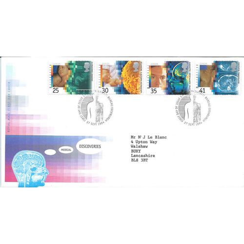 1994 Europa (Medical) Illustrated FDC.