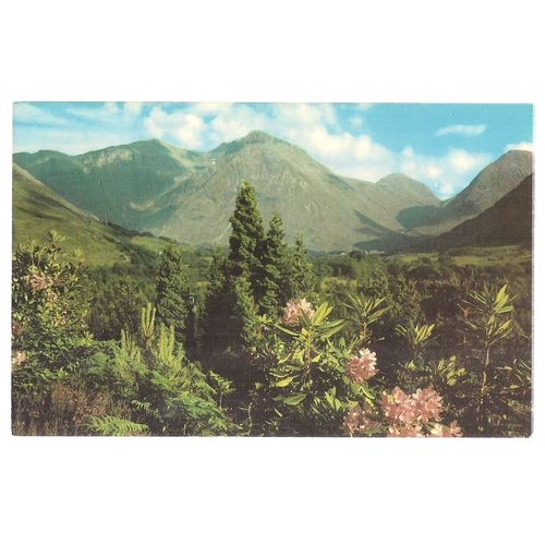 BIDEAN NAN BIAN, Highest mouintain in GLEN COE. unused vintage postcard =