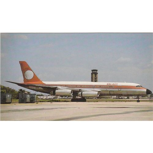 Galaxy Airlines Convair CV990 30 5 Civil Aircraft Postcard (A20032)
