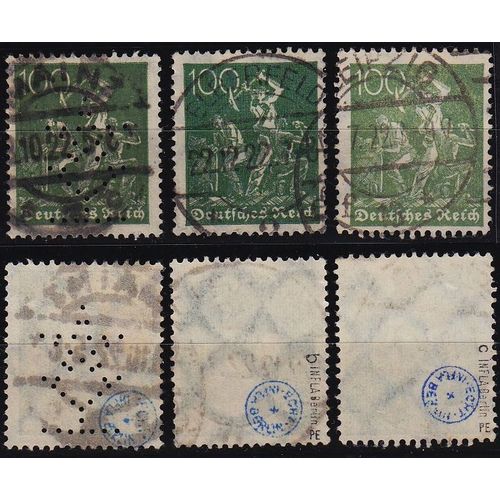 GERMANY REICH [1921] MiNr 0187 a,b,c ( O/used ) [01] geprüft