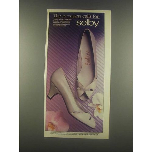 1985 Selby Edith Shoes Ad - The Occasion Calls For