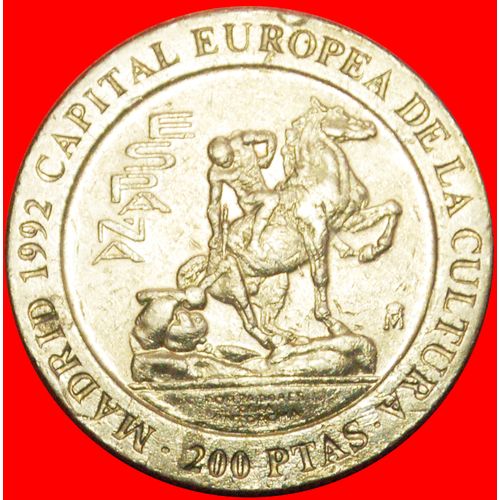 JUAN CAROLS I (1975-2014): SPAIN★ 200 PESETAS 1992 HORSE★LOW START★ NO RESERVE!