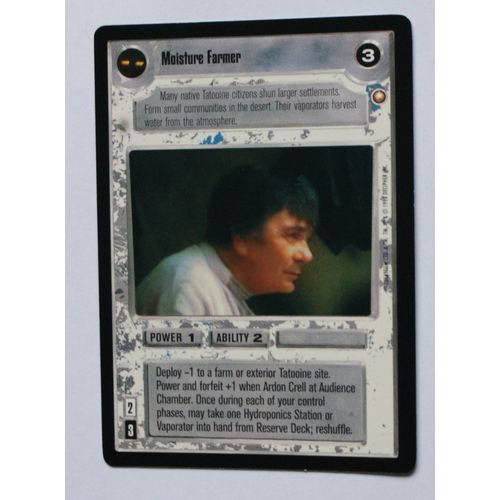 Star Wars CCG: Special Edition Limited # Moisture farmer (A) 1998 light decipher
