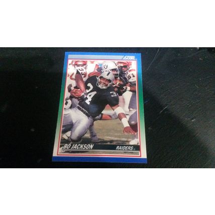 1990 Score Football Card # 010 Bo Jackson Ex-Mt (6) Los Angeles Raiders
