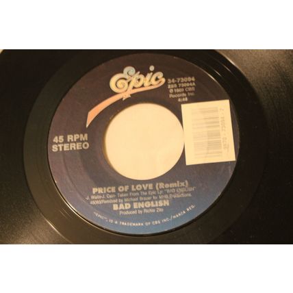 Bad English 45-PRICE OF LOVE(REMIX)/THE RESTLESS ONES