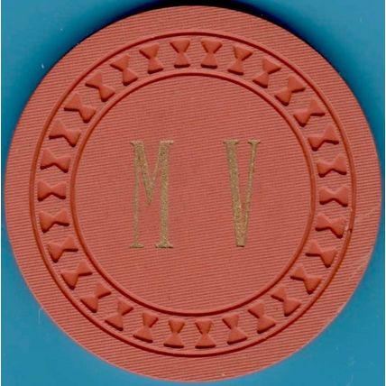 MV. $10 Vintage Casino Chip. Unknown Origin. B87.