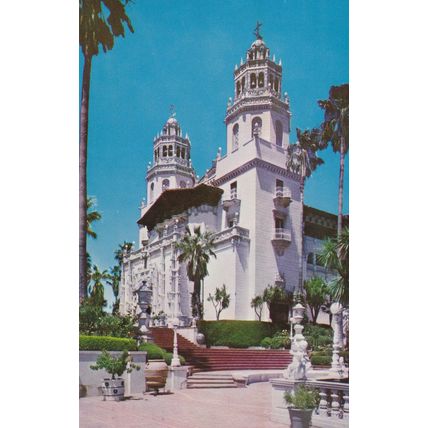 Hearst Castle, CA - Lot of 4 - Postcards & Stamps - 1960's - Vintage