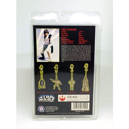 PEPSI x Star Wars Luke Skywalker Die Cast Metal Keychain - 1996 Factory Sealed