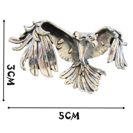 Silver Eagle Brooch Badge Great Quality With a Velvet Gift Bag 3 cm x 5 cm BA8