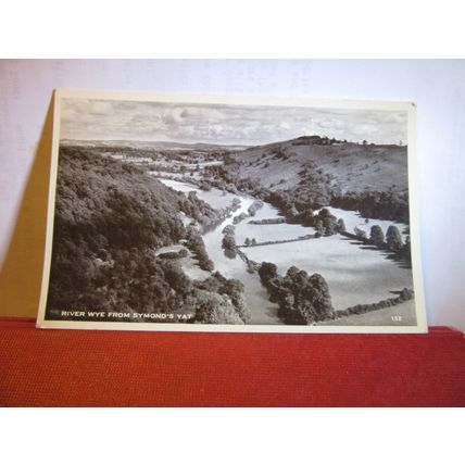 RIVER WYE FROM SYMONDS YAT, unused postcard `1950s =