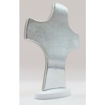 One Day at a Time Cross Metal Freestanding Blue 8 CM Christ Love Faith