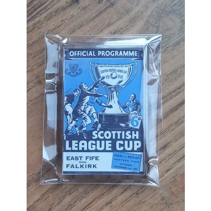 1947 Scottish League Cup Final Replay Prog fridge magnet , East Fife v Falkirk