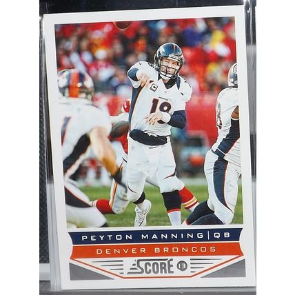2013 Panini Score PEYTON MANNING (Broncos) base card #61