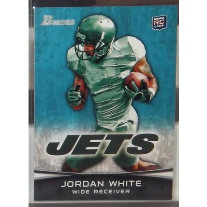 2012 Topps Bowman JORDAN WHITE (Jets) Rookie Card #124