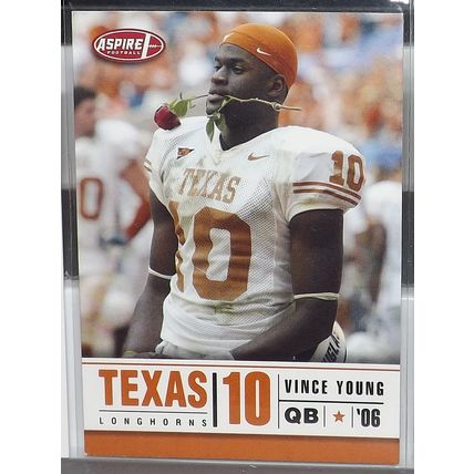 2006 SAGE Aspire VINCE YOUNG (Texas/Titans) Rookie Card #3