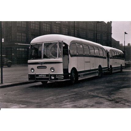 Black & White Photo of Yorkshire Woollen District Transport Co. Ltd. - AHD 822