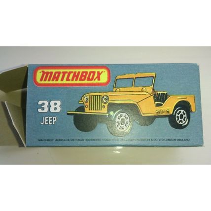 Matchbox No38 JEEP Glider Club - with replica box