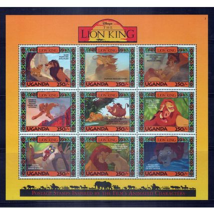 Uganda 1266-1268 MNH Disney The Lion King Simba Rafiki MufasaZAYIX 0801L0001