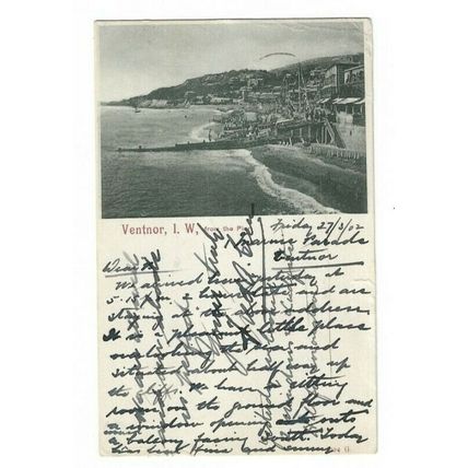 Ventnor From The Pier, Isle Of Wight, Undivided Back, c1902, Postcard.