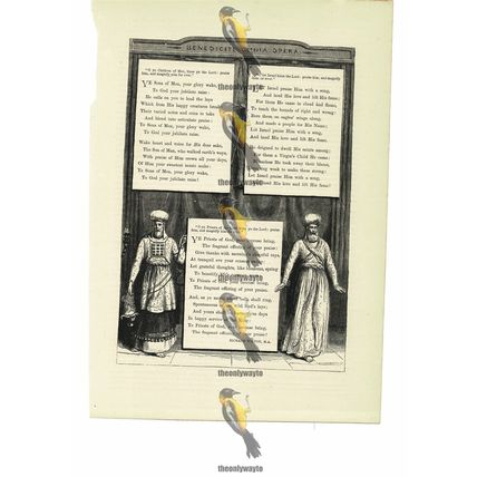 Children, Israel & Priests Bless The Lord, Poetry, R Wilton, Book Illustration