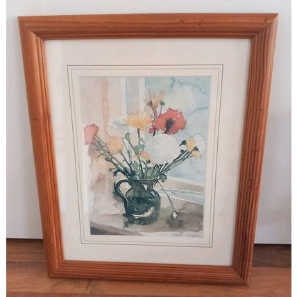 Vintage Wild Flowers Art Print Picture Framed Small by Richard Akerman Poppies