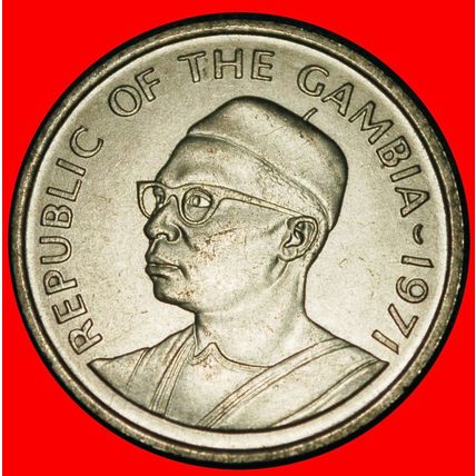 Ⰶ GREAT BRITAIN: THE GAMBIA★ 25 BUTUTS 1971 UNC MINT LUSTRE★LOW START★NO RESERVE