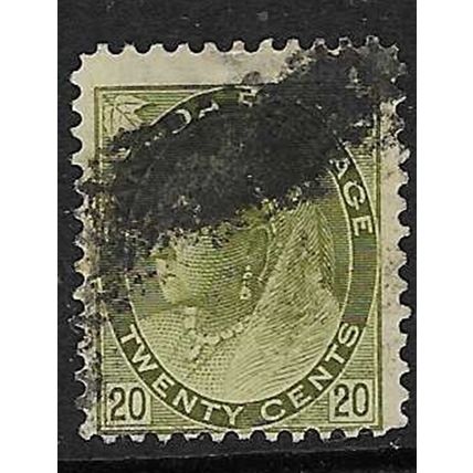 CANADA 1898-1902 QV 20c USED SG165