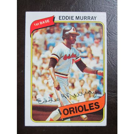 Two (2) Eddie Murray Baseball Cards - See Pictures and Description Below