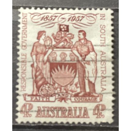 AUSTRALIA 1957 SG 0296 USED #1