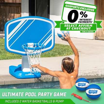Gosports Splash Hoop PRO - Choose Your Color - Swimming Pool Basketball Game, In