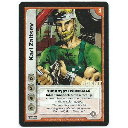 Spycraft CCG Operation Nightfall - 74/349 - Karl Zaitsev