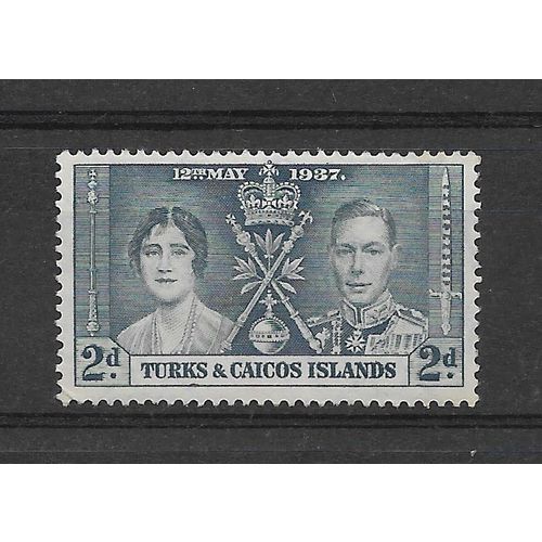 Turks&Caicos.SG192 2d Grey-Black.Mounted Mint.Aug19