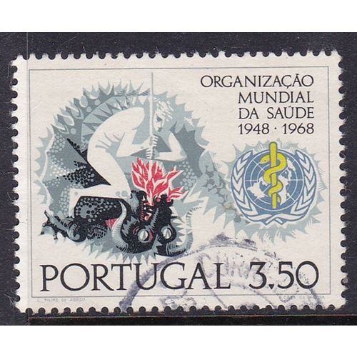 PORTUGAL 1968 20th ANNIV WHO 3.50e VALUE USED SG1344